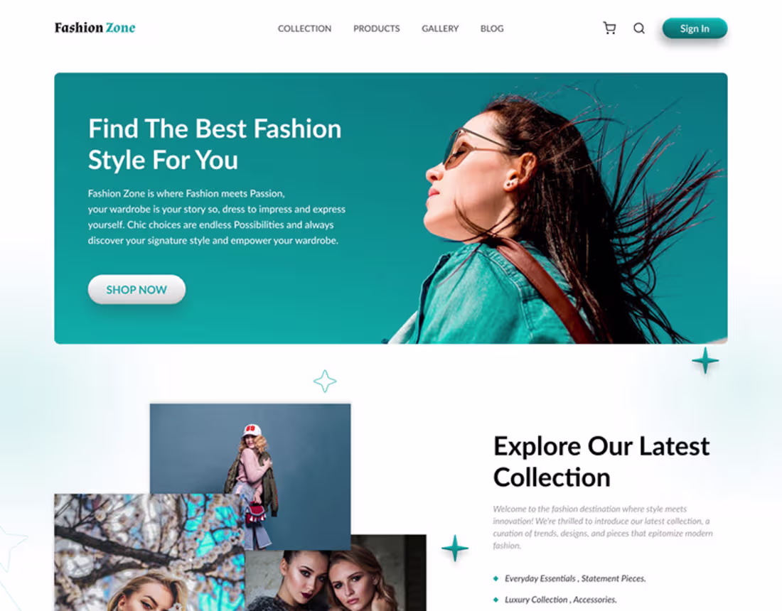 Cover image for Fashion Zone | Homepage | Behance