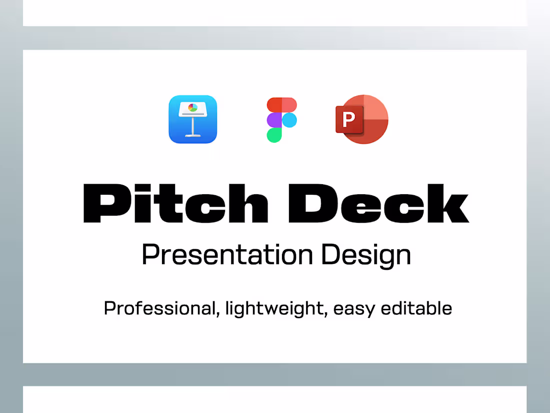 Cover image for Pitch Deck / Presentation Design