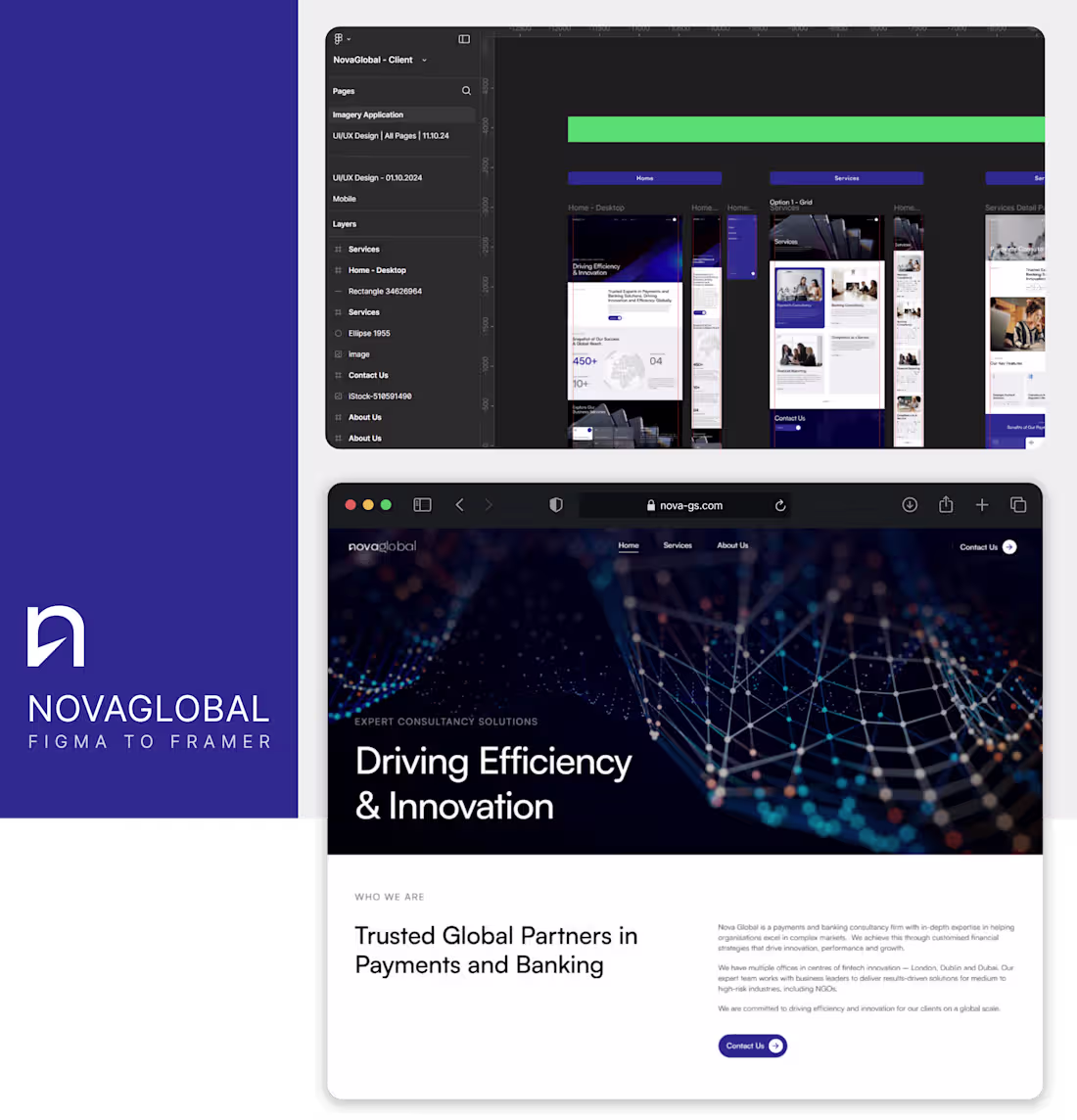 Cover image for NovaGlobal - Figma to Framer