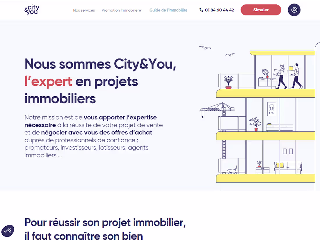 Cover image for Ui Designer Website Promoteur immobolier