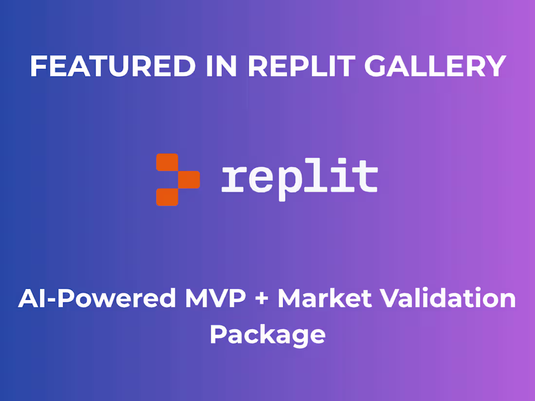 Cover image for AI-Powered MVP + Market Validation Package