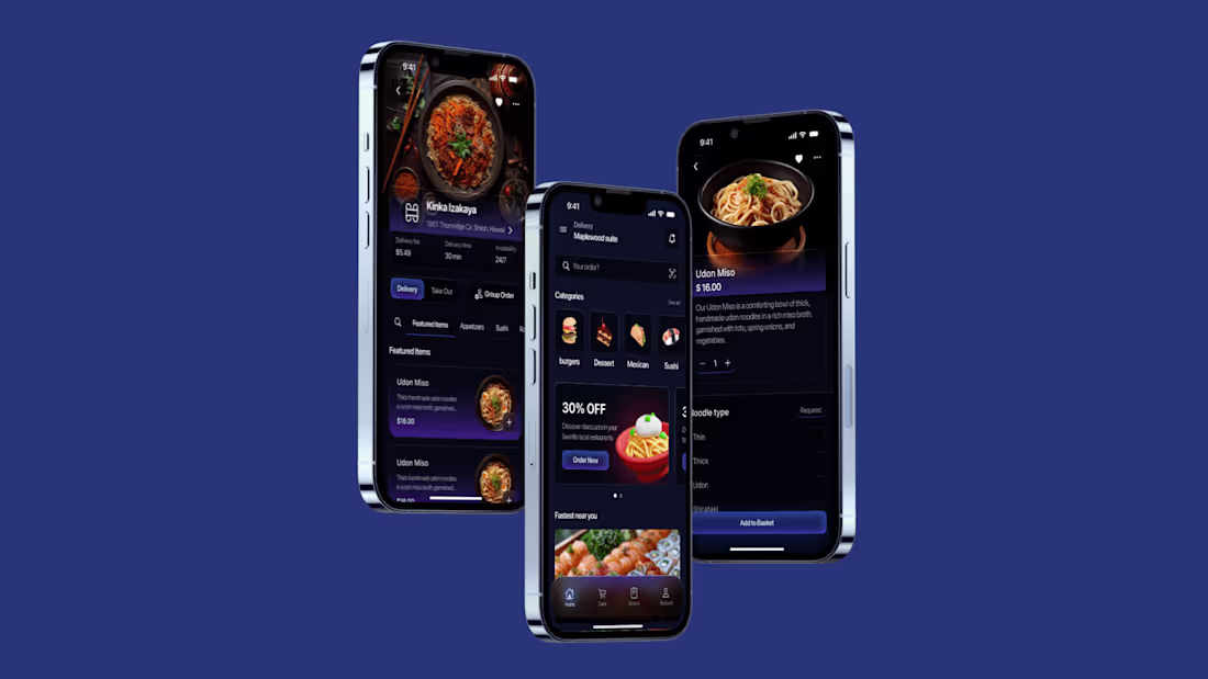Cover image for Japanese Food Delivery App