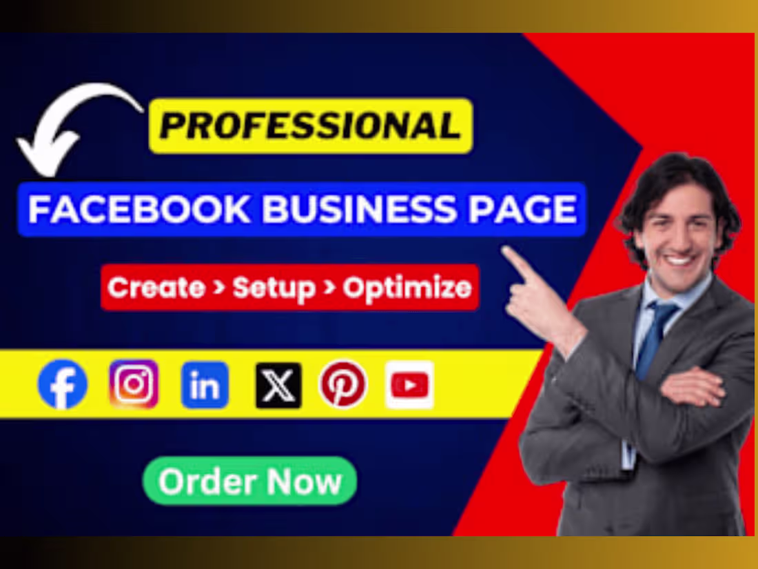 Cover image for I will create, setup and manage your facebook business page