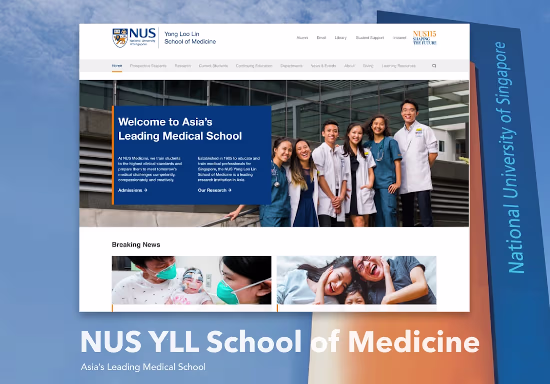 Cover image for NUS YLL School of Medicine: Website Revamp