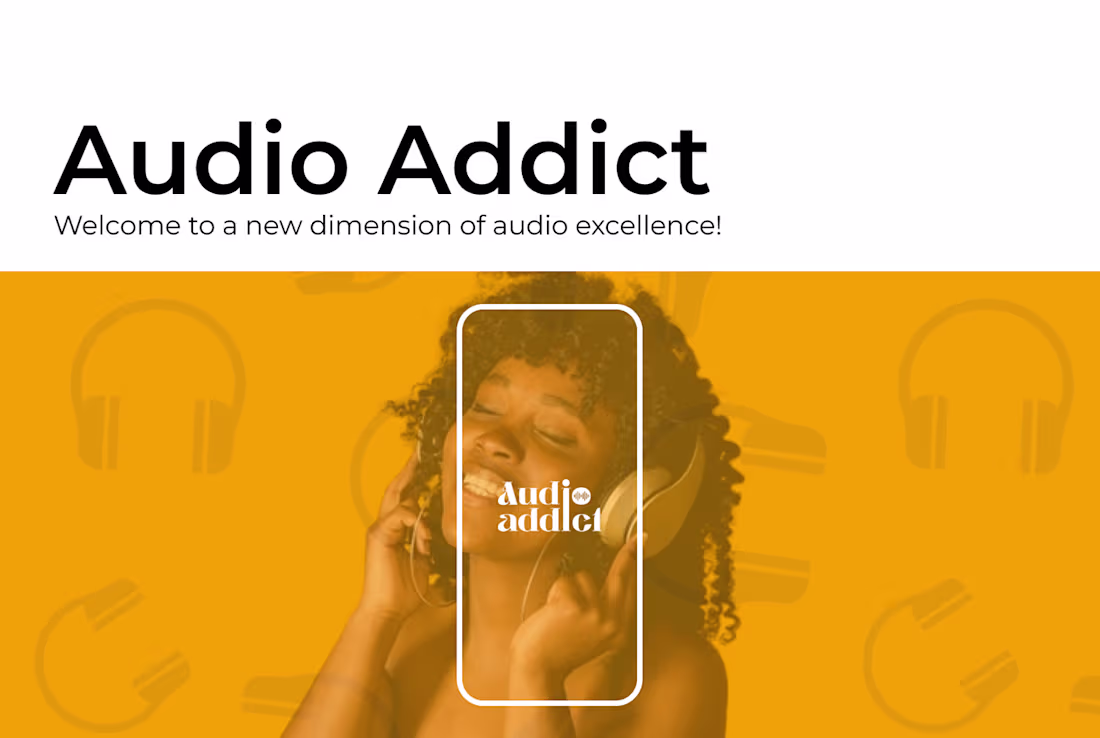 Cover image for Audio Addict | Brand design & UI/UX Design 