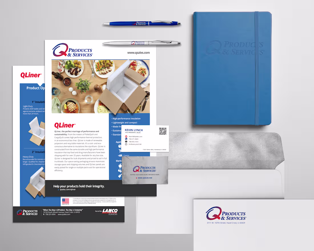 Cover image for Branding Refresh for QProducts & Services