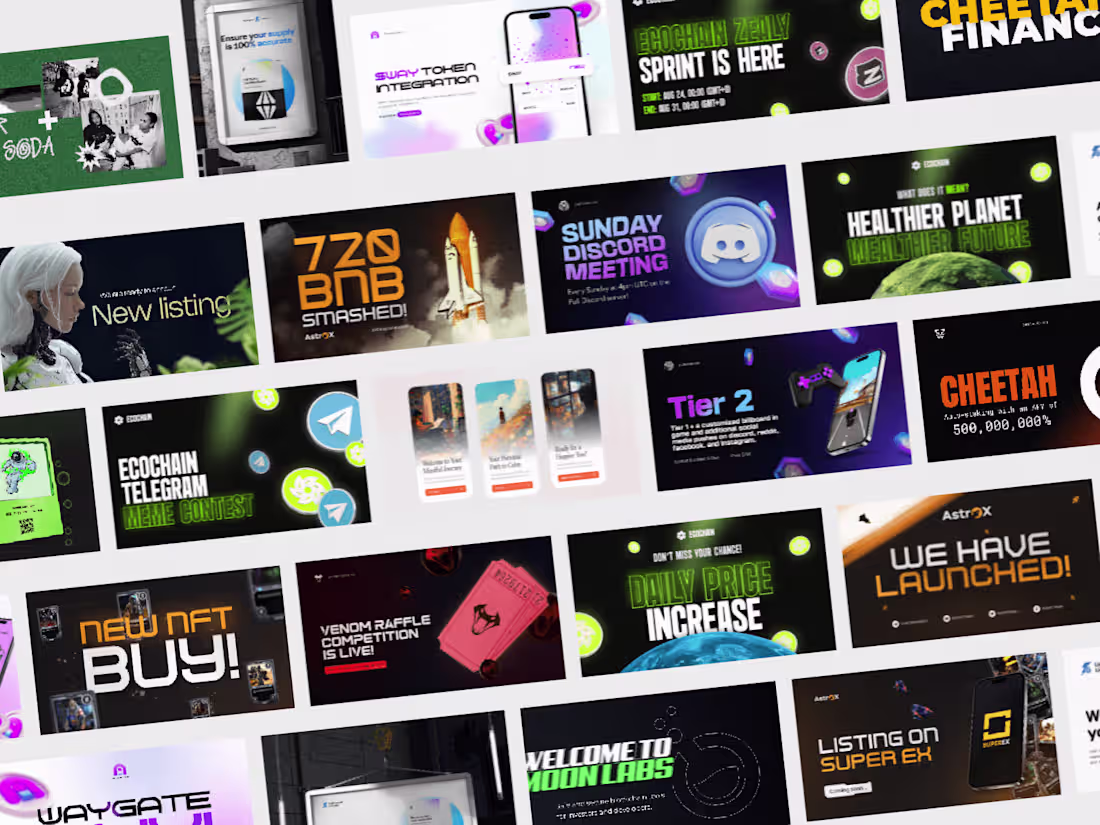 Cover image for Unlimited Crypto Graphics & Motion Design for Marketing & Social