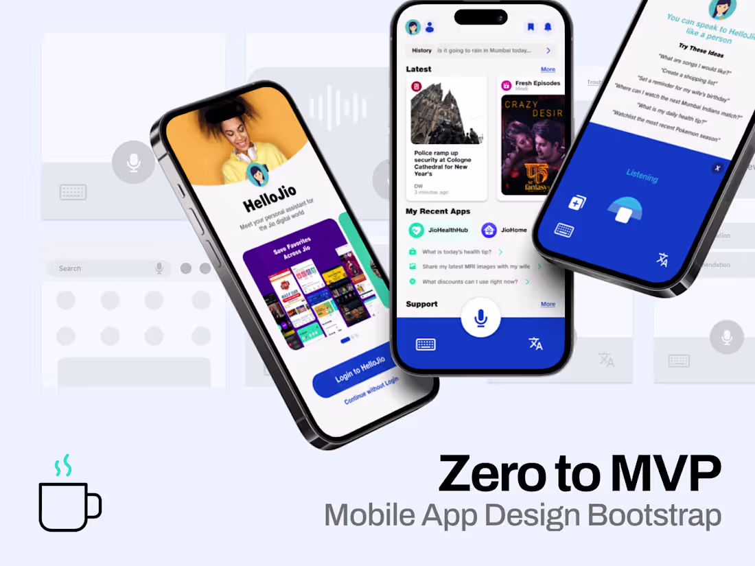 Cover image for 0 to 1 Mobile App Design & Prototyping
