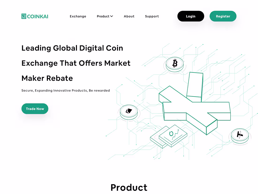 Cover image for CoinKai Landing Page Design