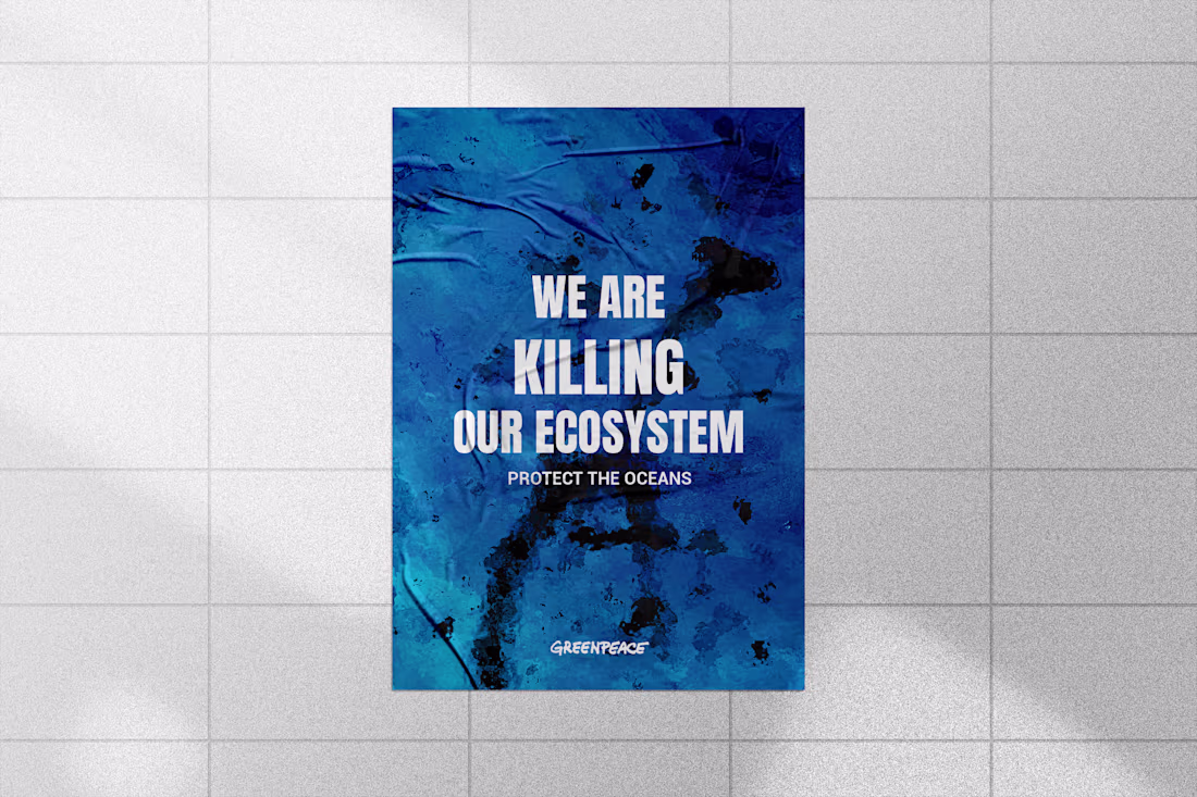 Cover image for Protect the oceans x Greenpeace (Poster's Design)