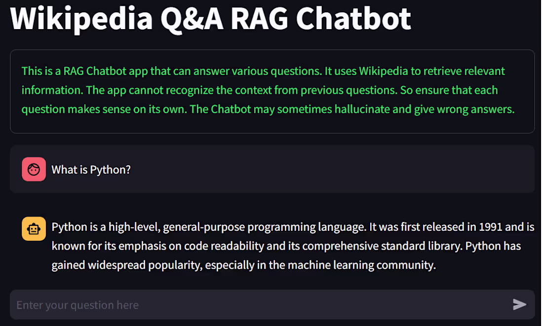 Cover image for RAG Chatbot