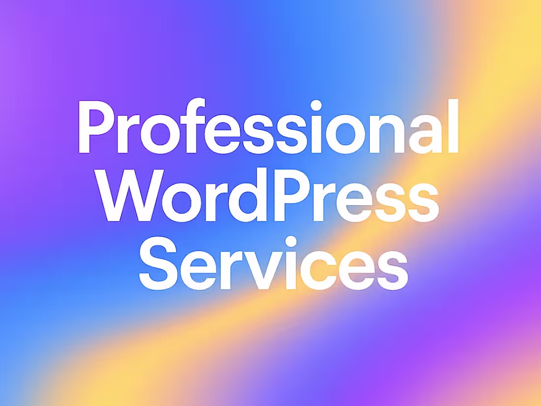 Cover image for WordPress Website Design & Development