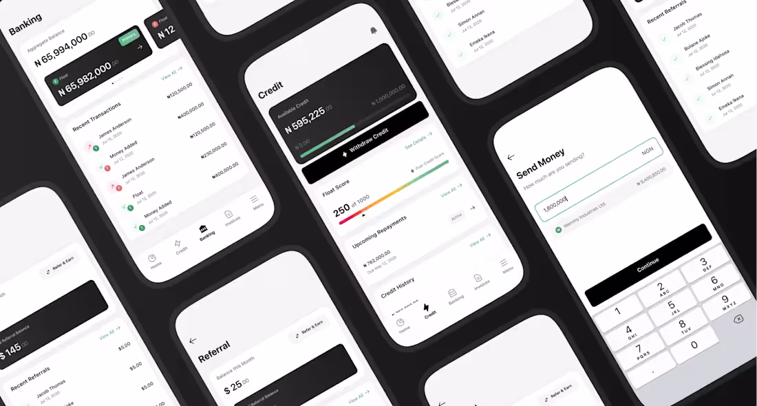 Cover image for Float Finance Management App Design