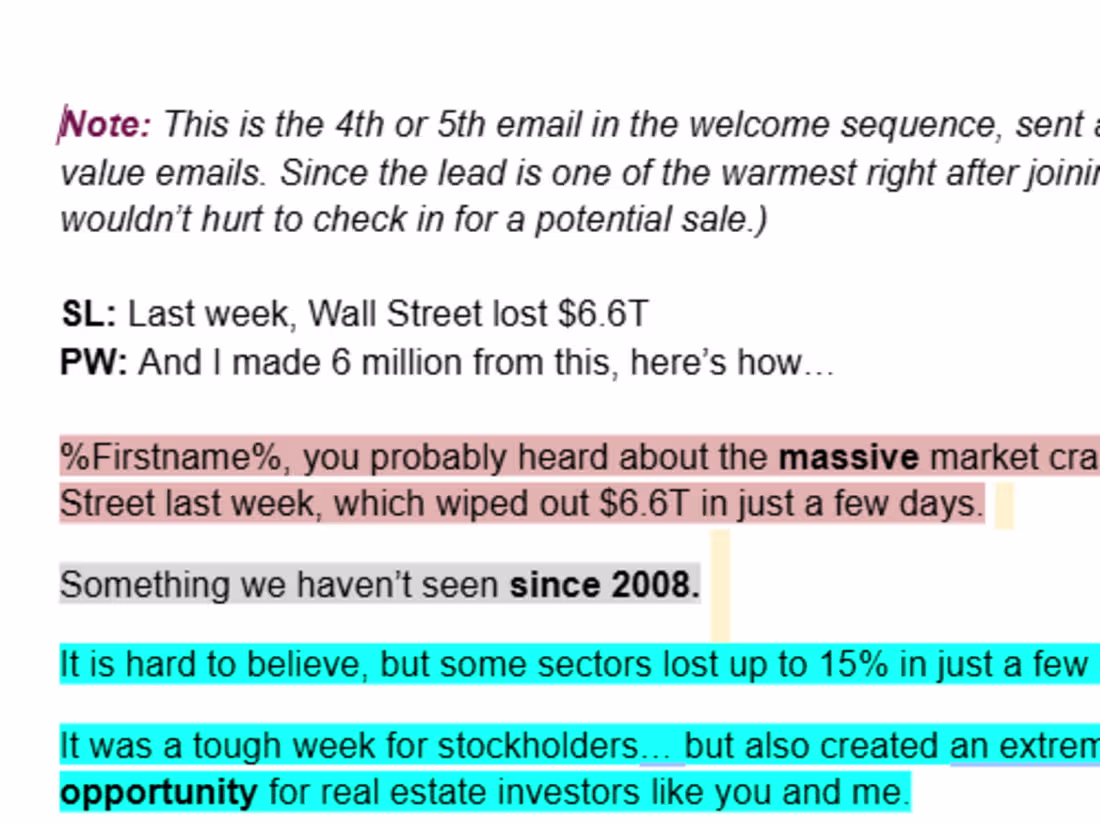 Cover image for Email: Real Estate Training Program