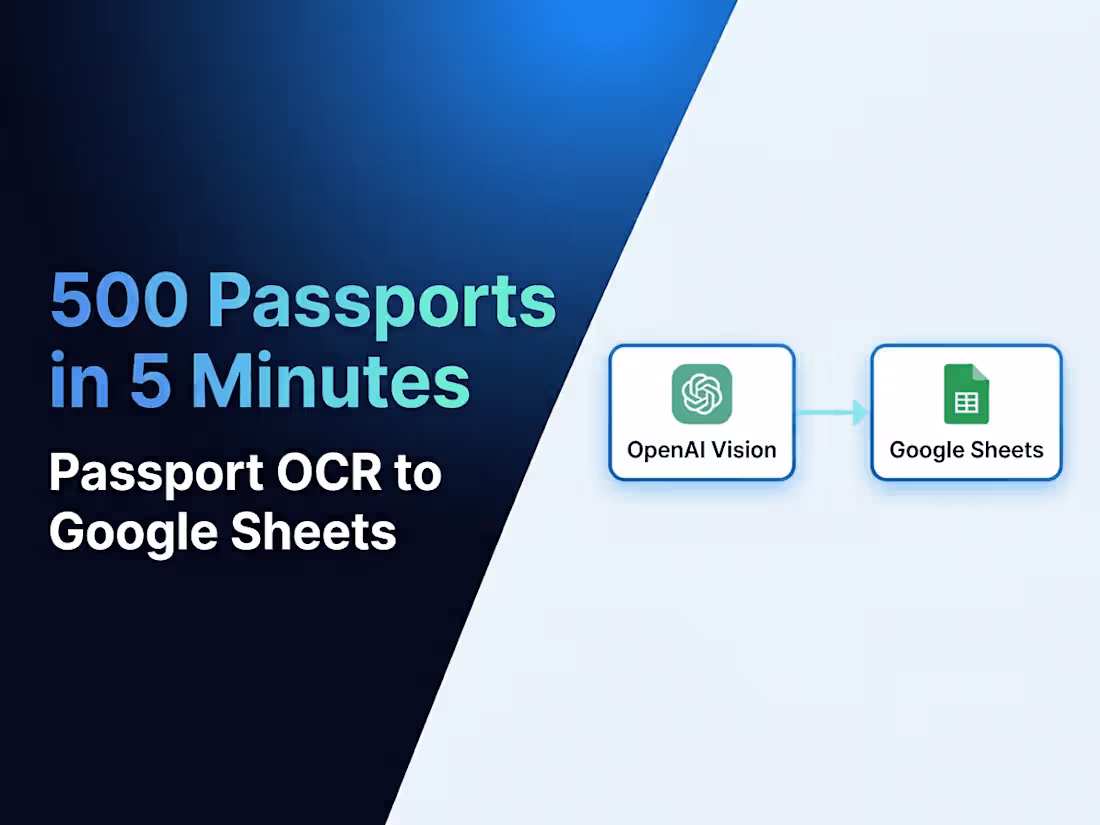 Cover image for AI Agent Automates Passport Data Extraction 
