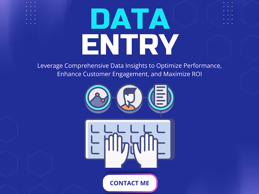 Cover image for I will  arrange your given data, copy paste or by web research
