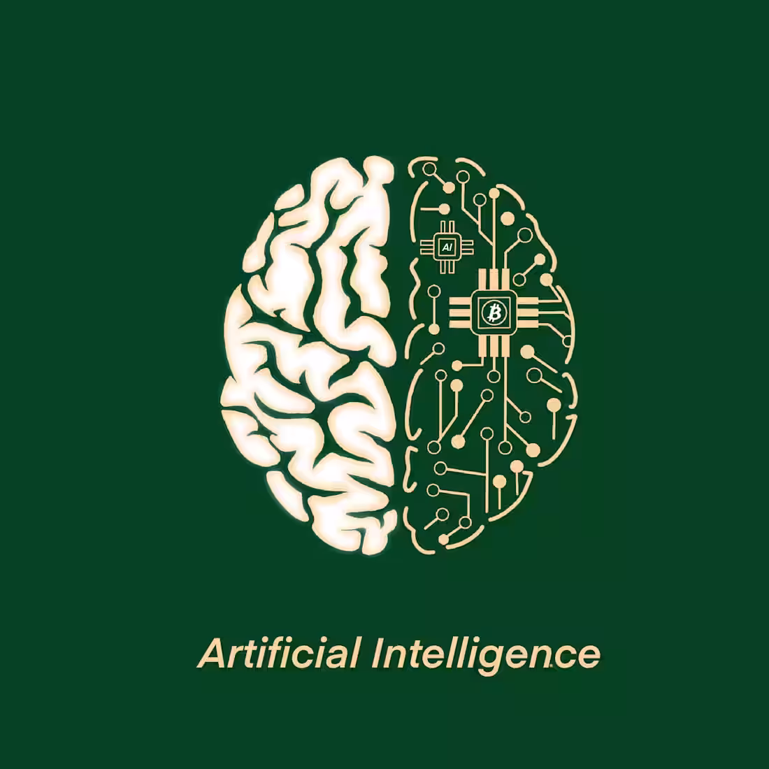 Cover image for AI and human brain concept 