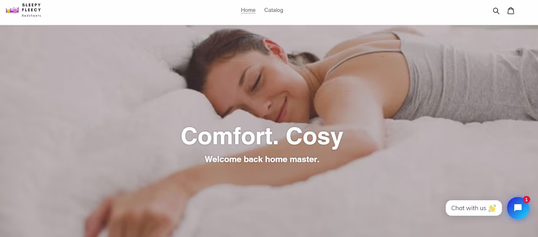 Cover image for Sleepy Fleecey Bedsheets E-Commerce Store Website
