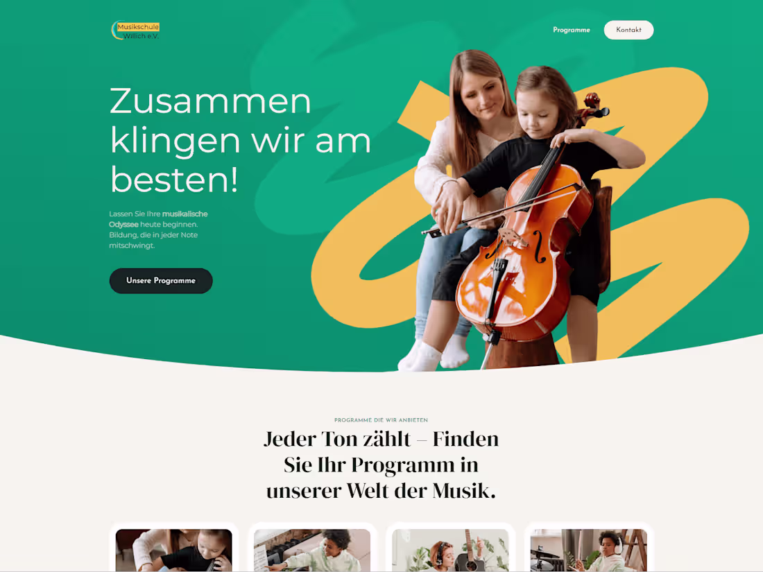 Cover image for Musicschool Webdevelopment