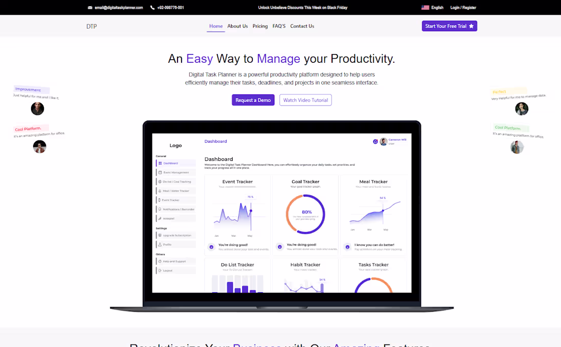 Cover image for Streamlined Productivity with Digital Task Planner