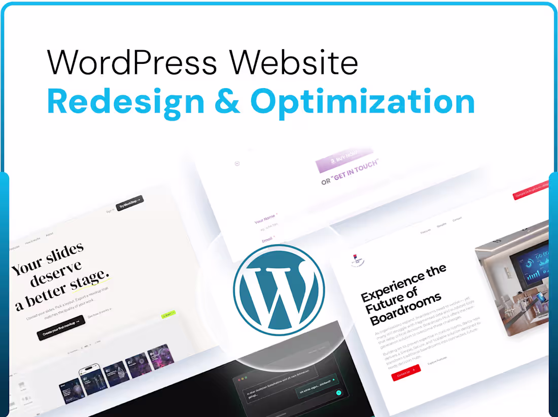 Cover image for WordPress Website Redesign & Optimization