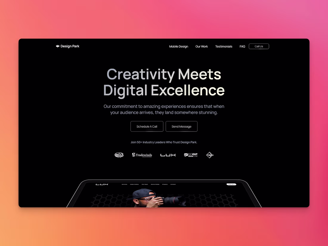 Cover image for "Design Park" - Webflow Design