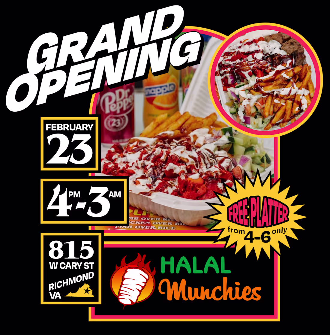 Cover image for Opening Day Flyer for a Restaurant
