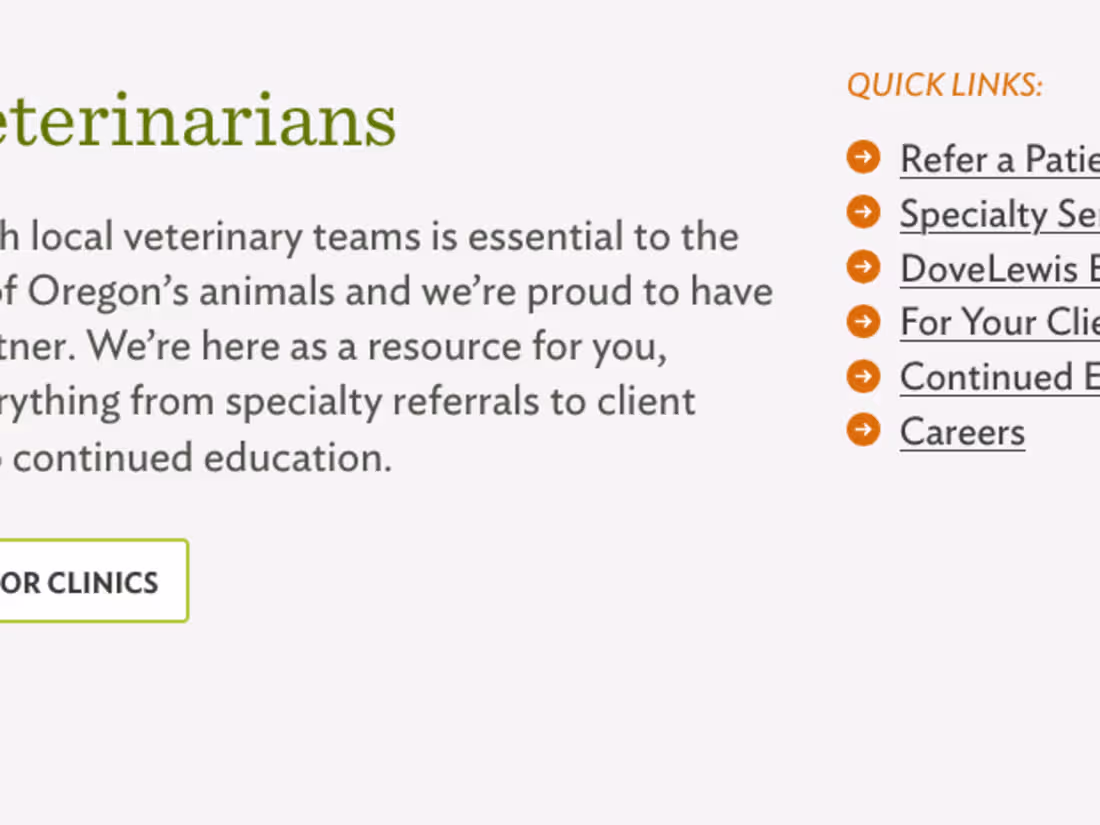 Cover image for Animal Hospital | Expert Veterinary Services | DoveLewis