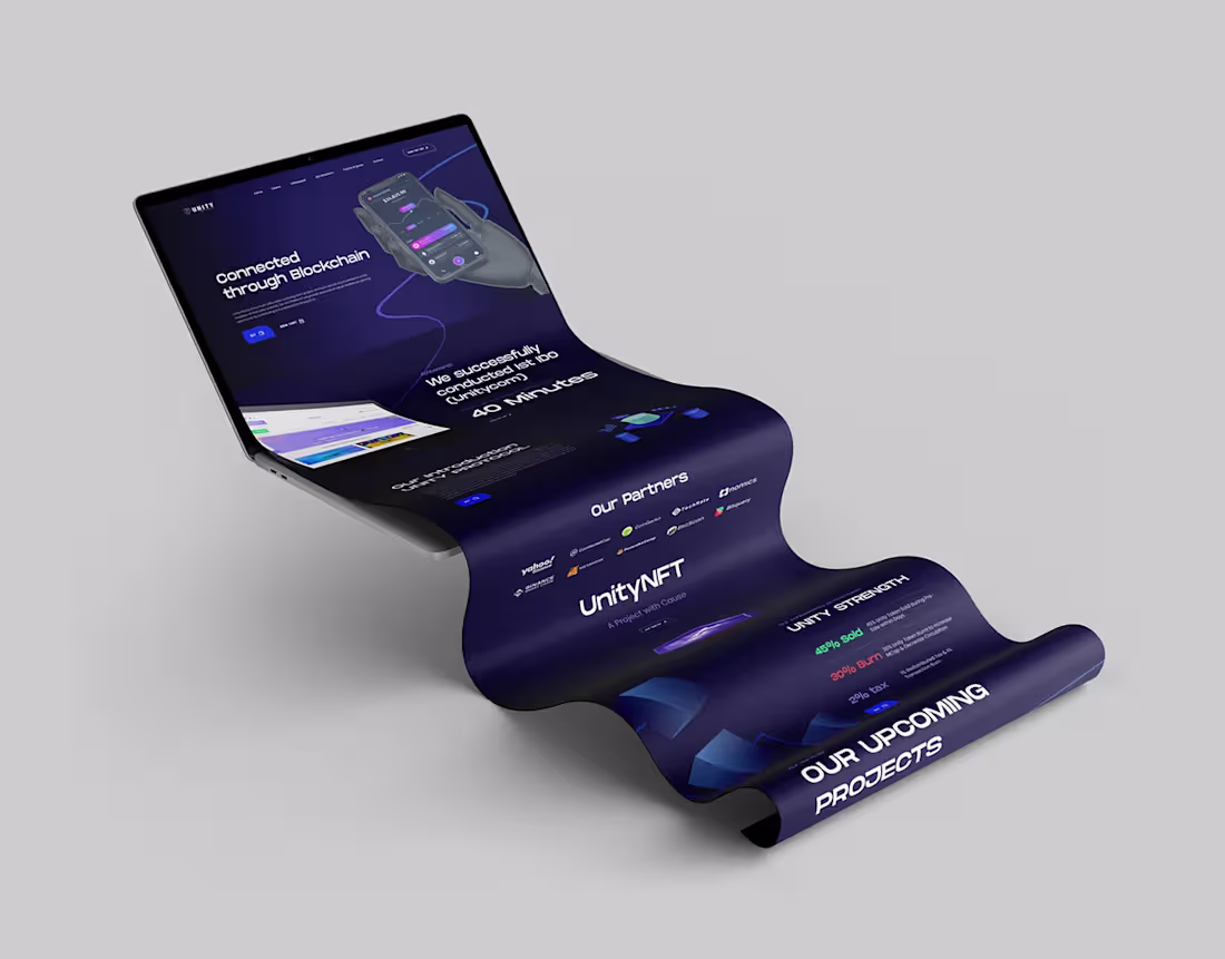 Cover image for Unity Protocol - Website design