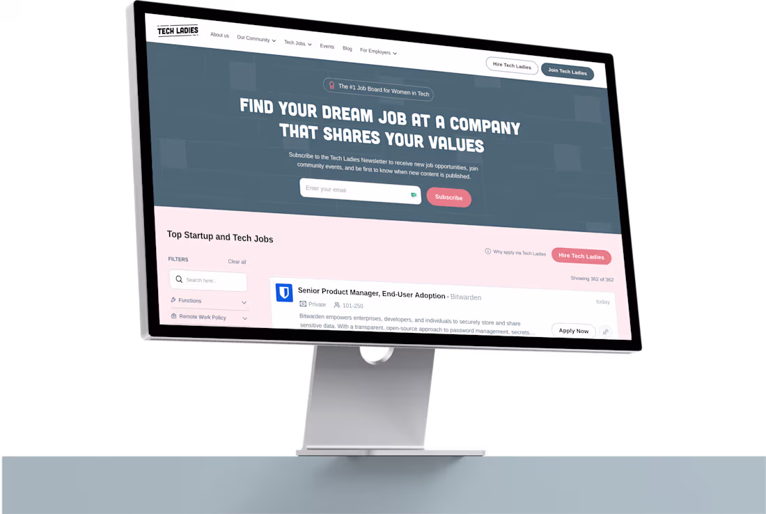 Cover image for Tech Ladies Job Board