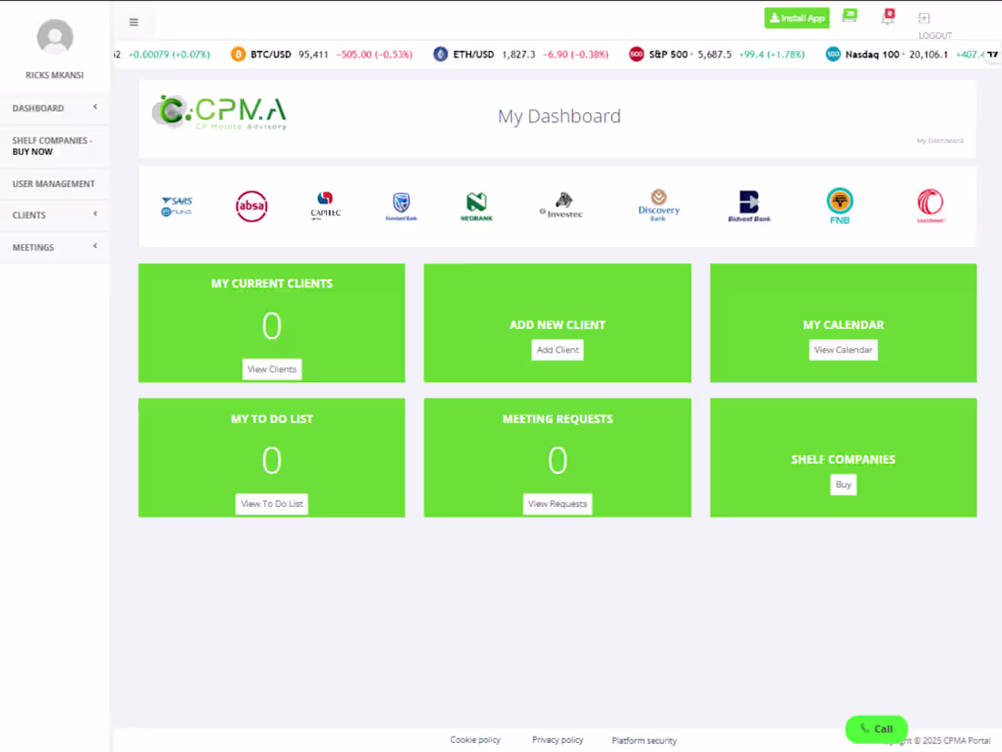 Cover image for CPMA – LegalTech Web Application for CP Moloto Advisory