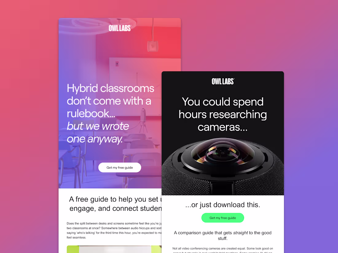 Cover image for Promo Emails for Owl Labs