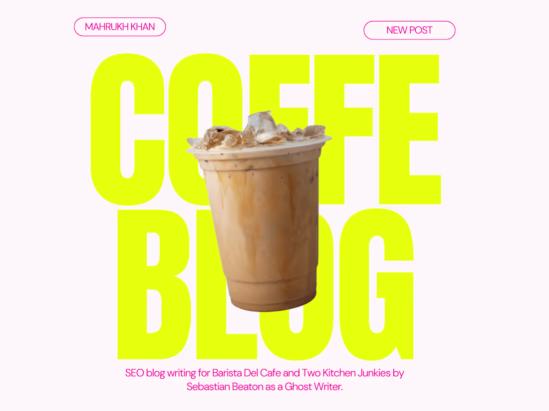 Cover image for Coffee Blog Content Writing using Surfer SEO (Barista Del Cafe) 