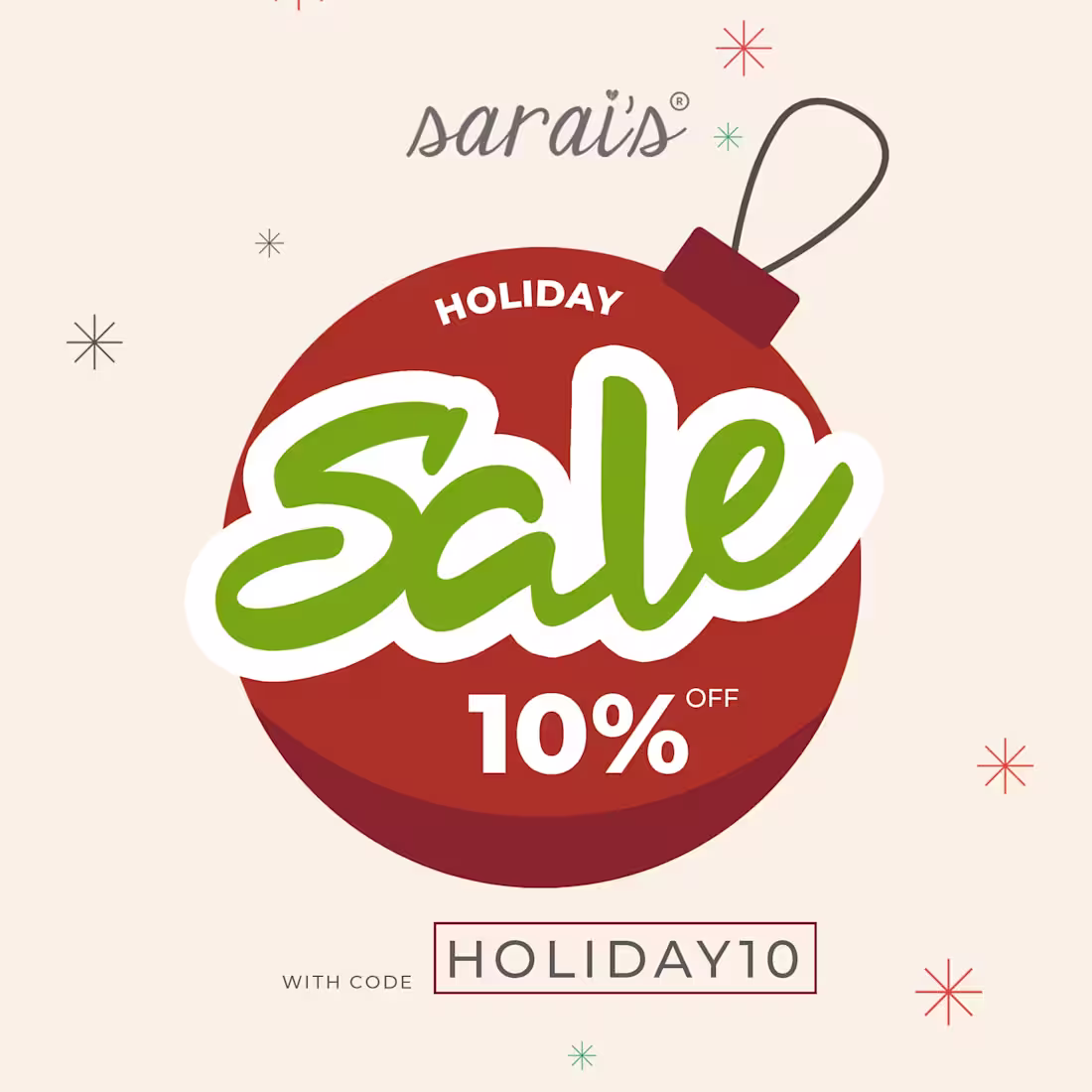 Cover image for Holiday sale - Sarais 