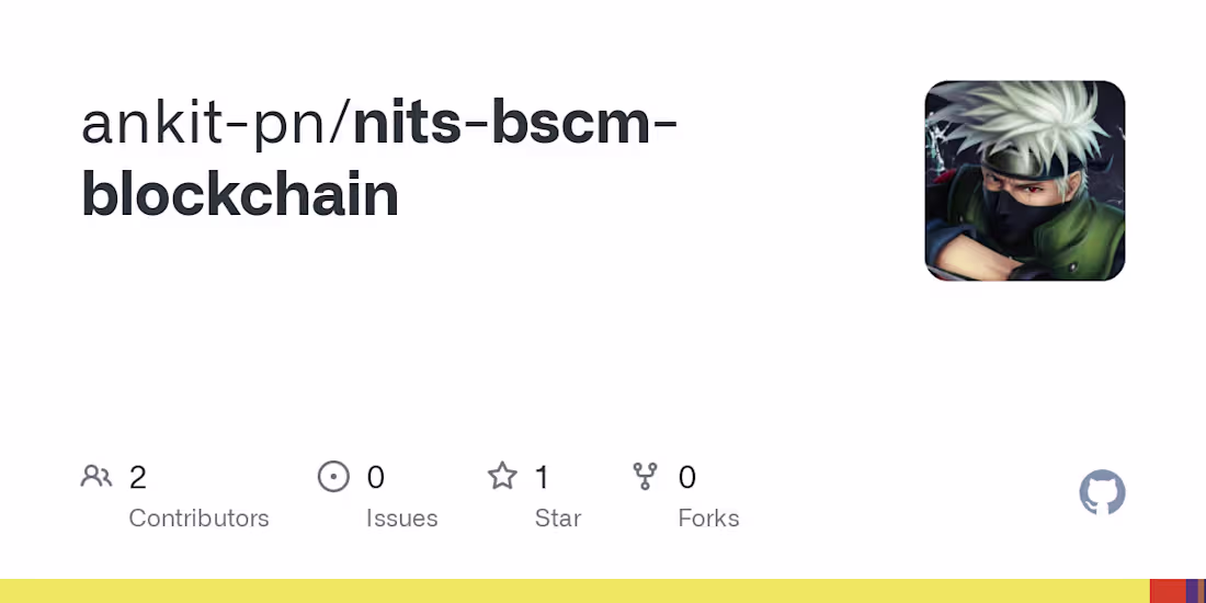Cover image for ankit-pn/nits-bscm-blockchain