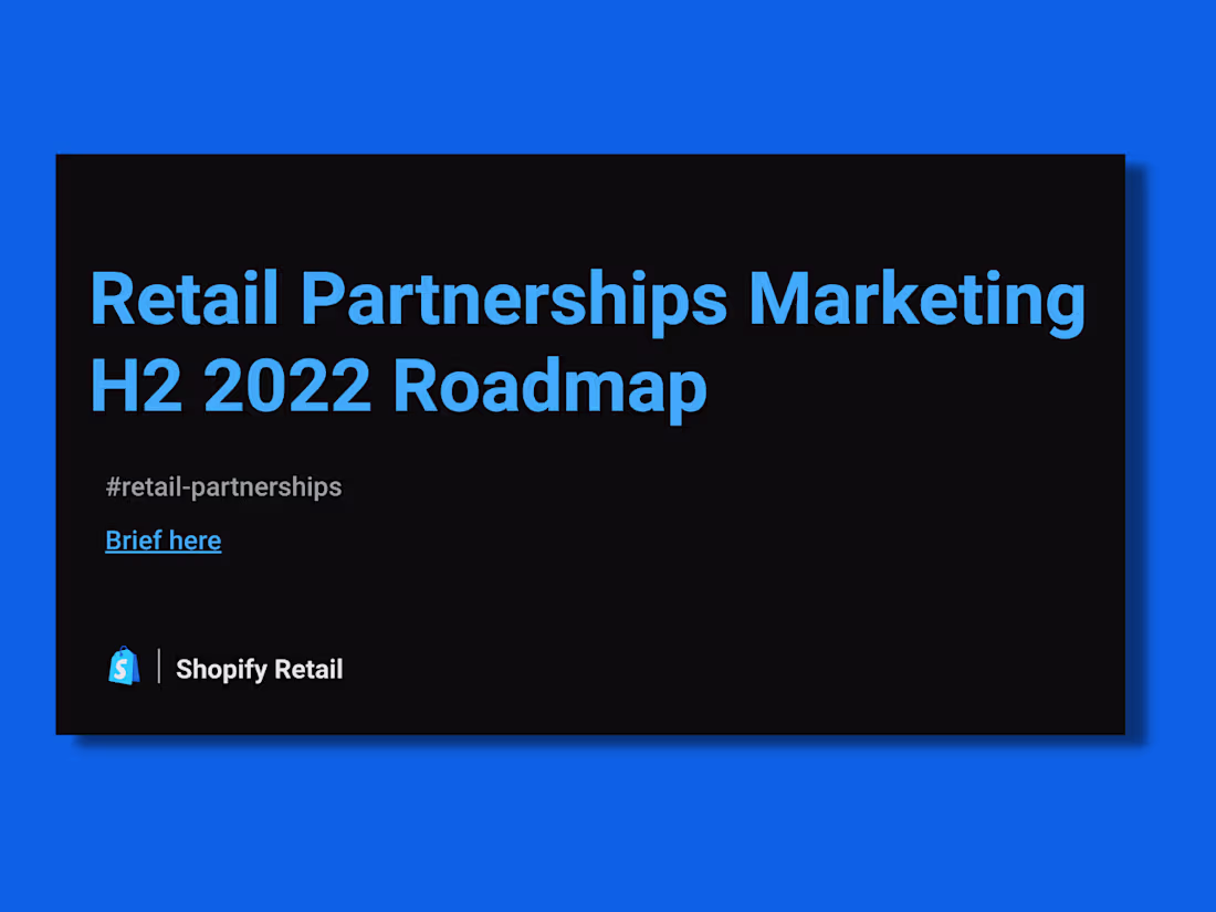 Cover image for Content Roadmap - Shopify