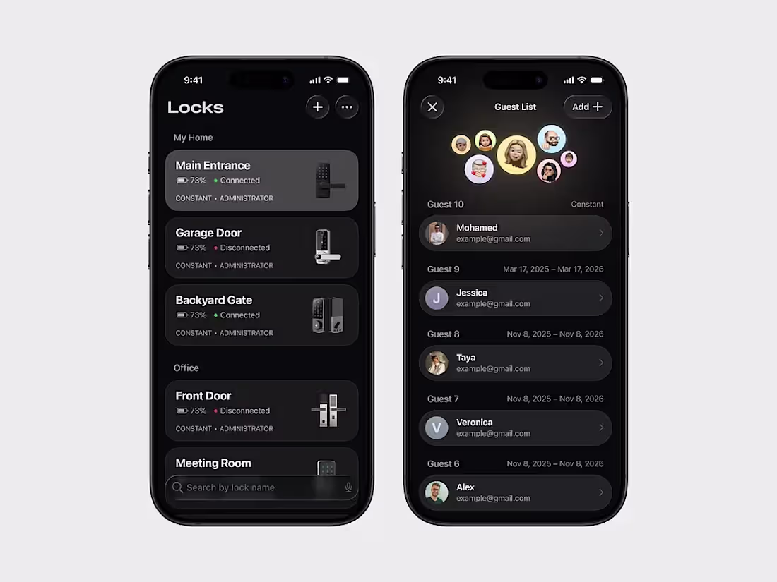 Cover image for Smart Lock Access Management Interface
