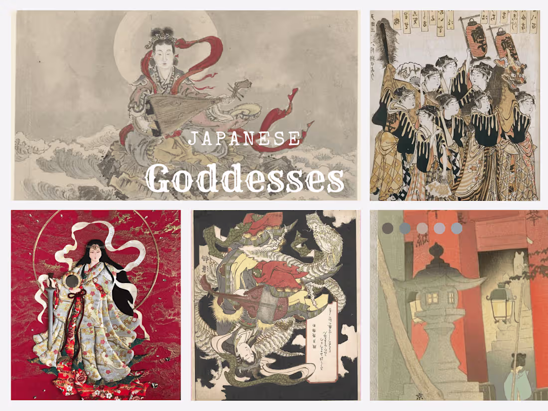 Cover image for From Creation to Compassion: The Five Goddesses of Japan 