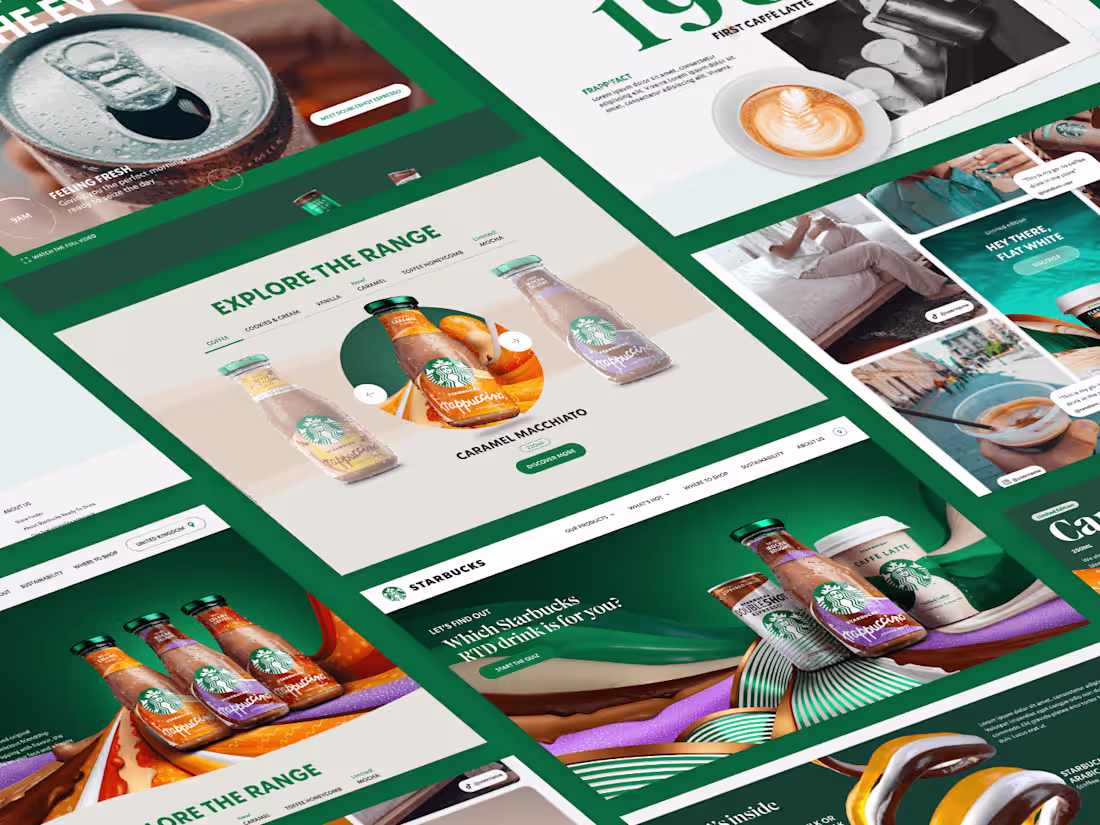 Cover image for Starbucks RTD Website Redesign