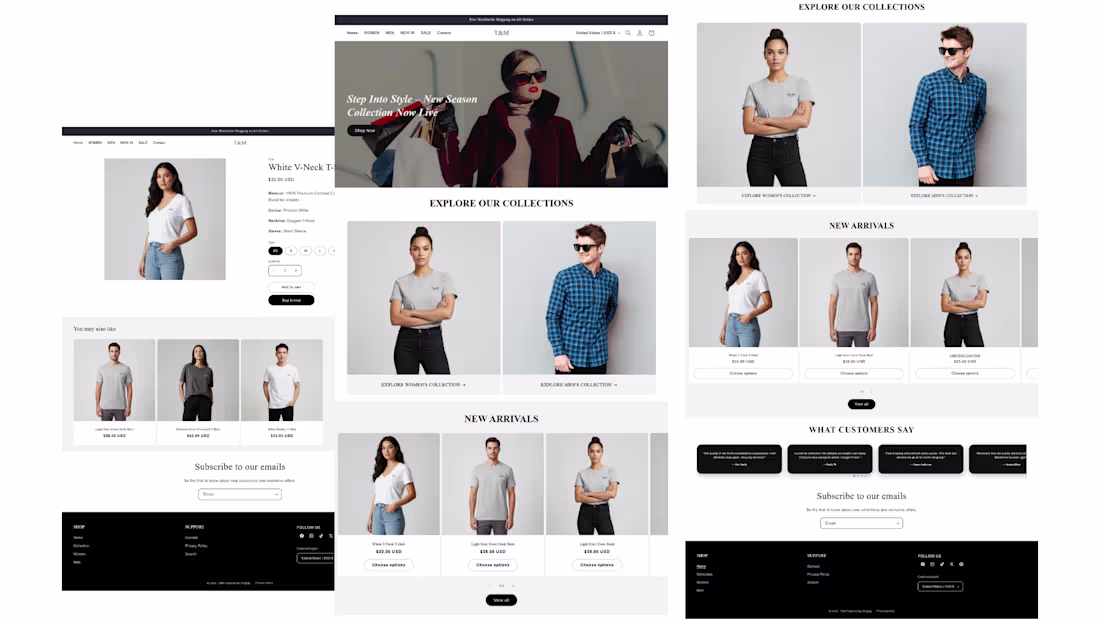 Cover image for  Shopify Clothing Store | Shopify Design & Development