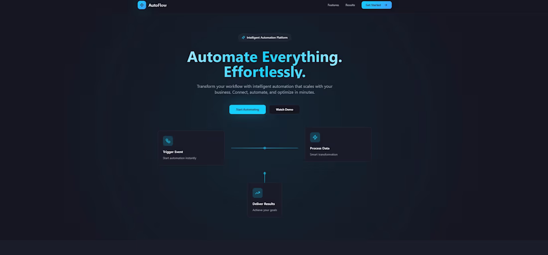 Cover image for AutoFlow — AI Automation Platform I built AutoFlow as a full...
