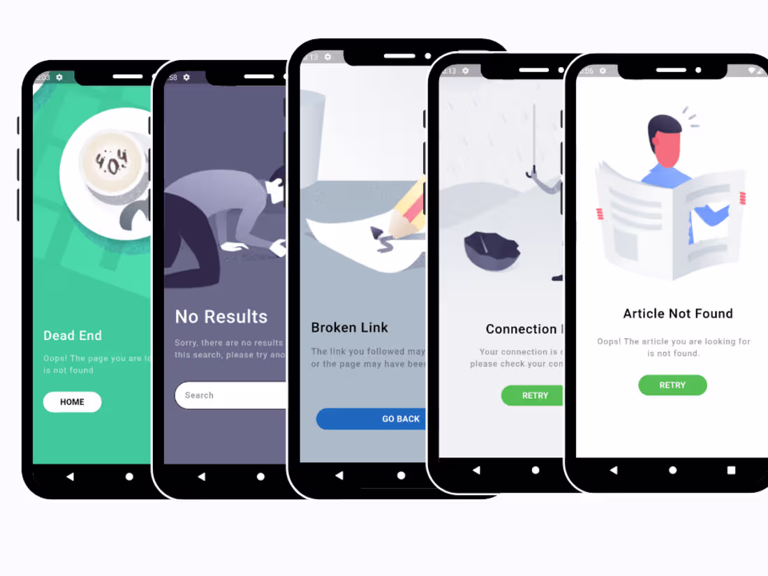 Cover image for Error Pages for Android/iOS App - Flutter