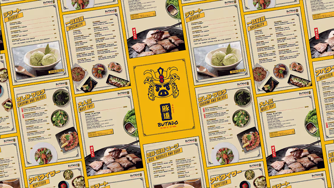 Cover image for Butado - Menu Design and Brand Identity