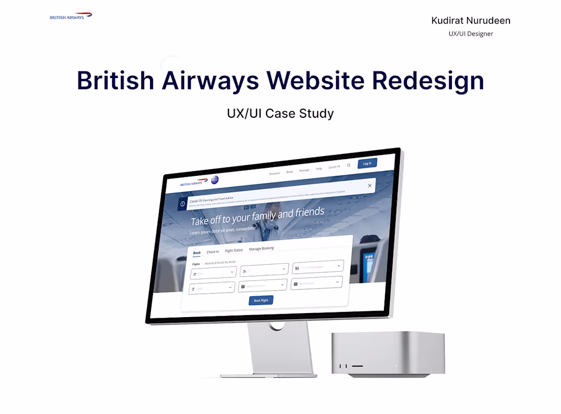 Cover image for British Airways Website Redesign