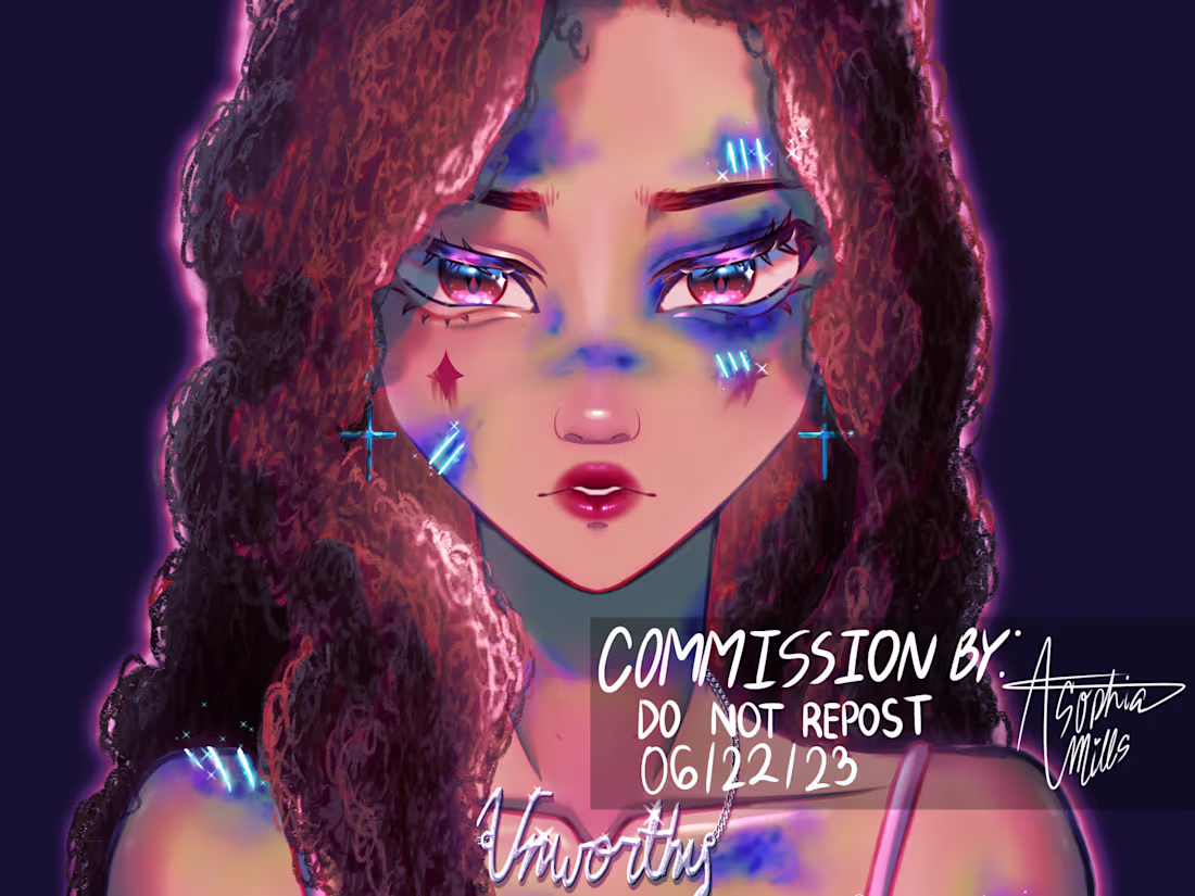 Cover image for Unworthy // colored sketch comms 