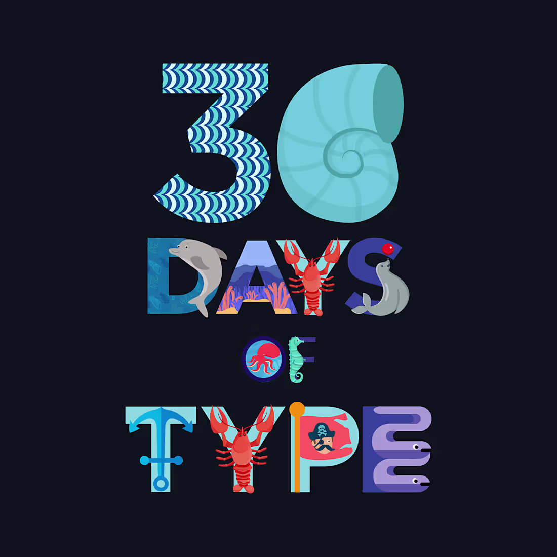 Cover image for 36 days of type on Behance