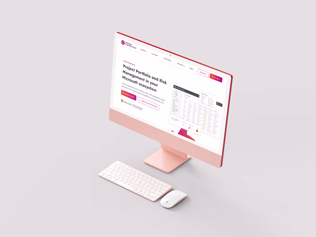 Cover image for Power Framework Landing Page Design