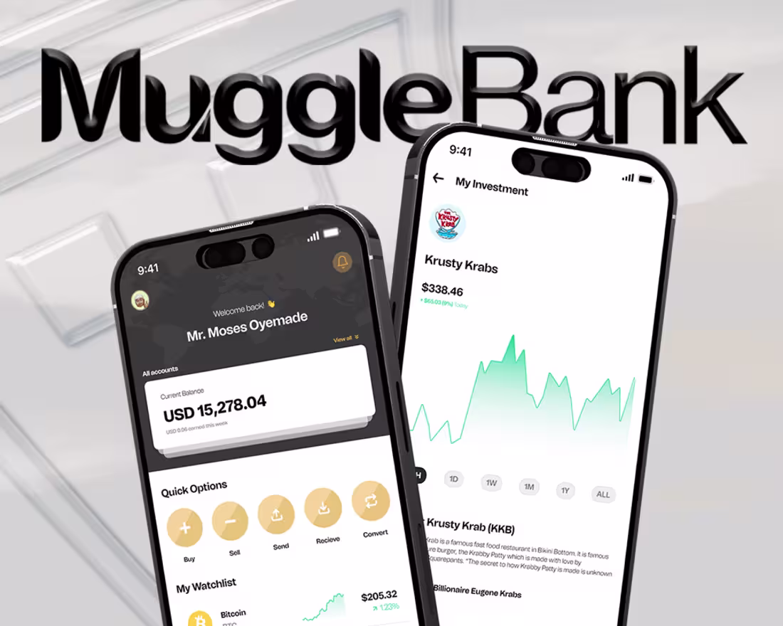 Cover image for Muggle Bank Brand Identity - Fintech & Crypto