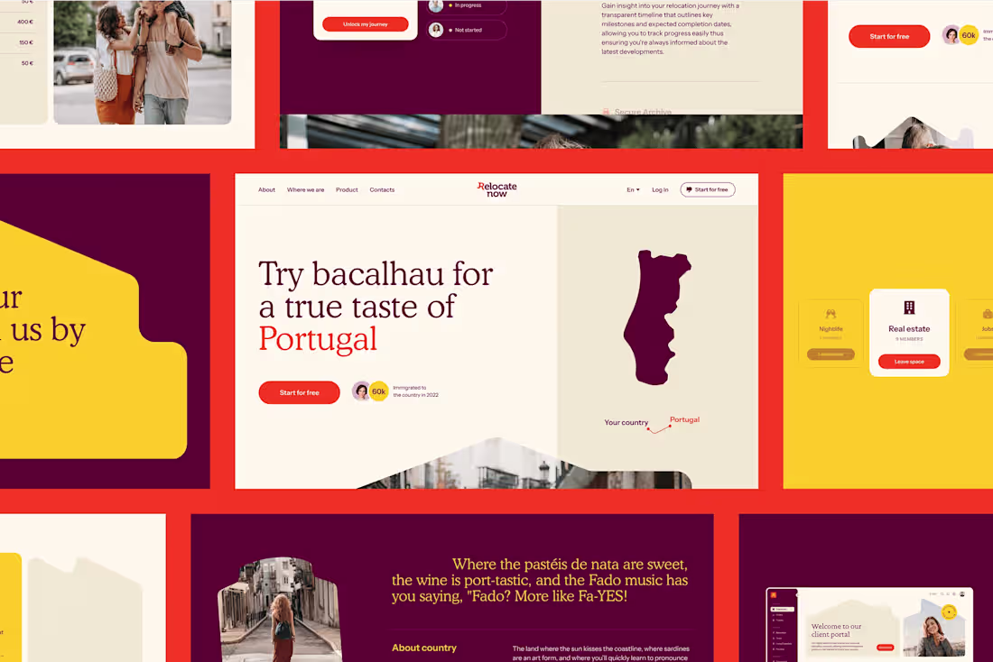 Cover image for Relocatenow - Branding & UI/UX