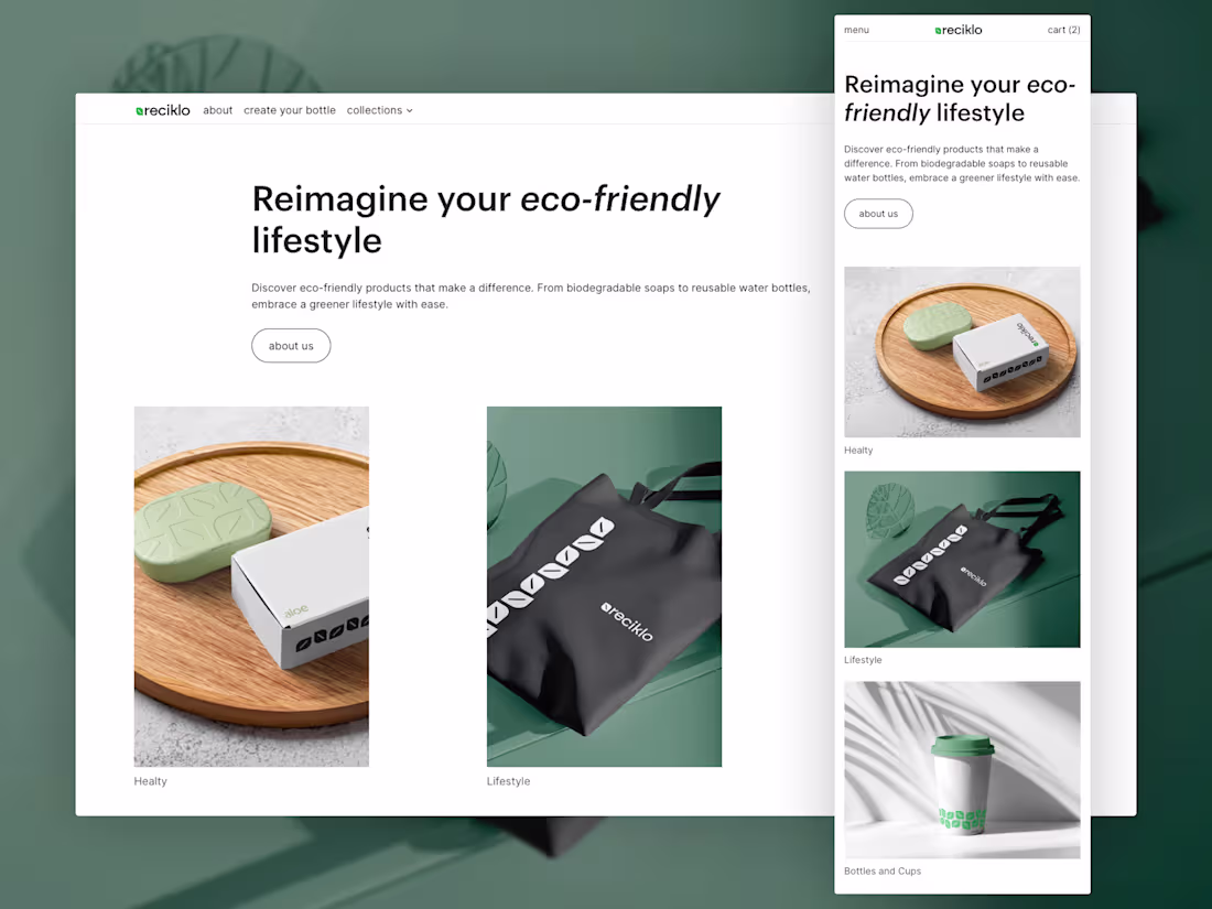 Cover image for Reciklo - Webflow & Shopify connected with Smootify.io
